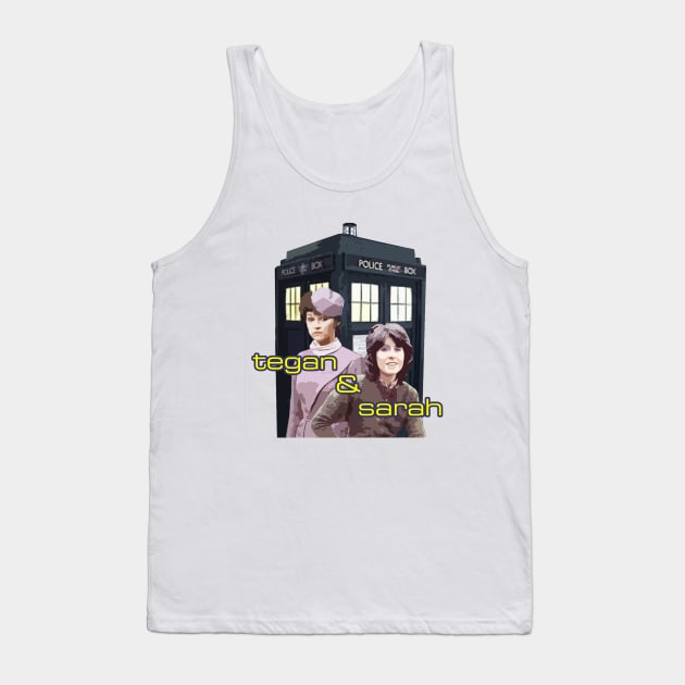 DOCTOR WHO SHIRTS Tegan & Sarah TARDIS Tank Top by FrenkMelk